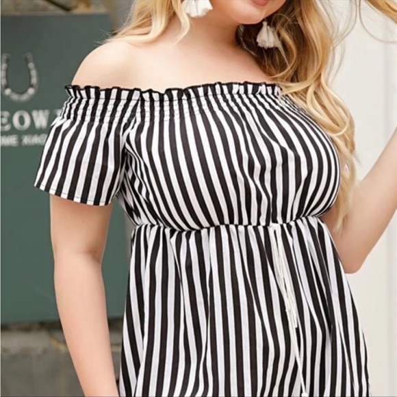 NEW•L-1X•Sugared + Bronzed Emily In Paris Minimalist Romper - Picture 5 of 14